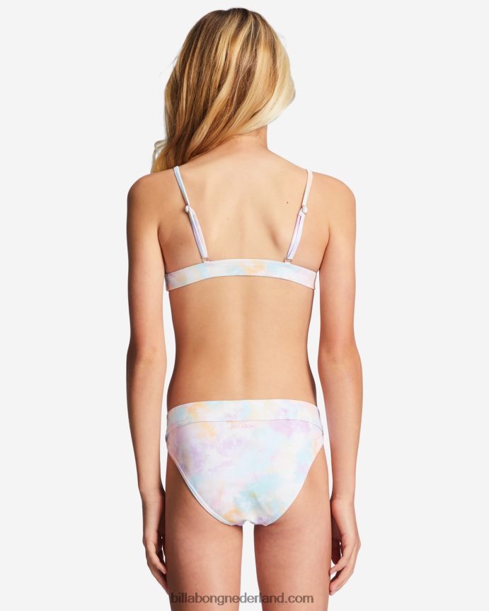 Billabong meisjes 4-16 keer voor tie dye triangel tweedelige bikinisetmulti 4D20H2773