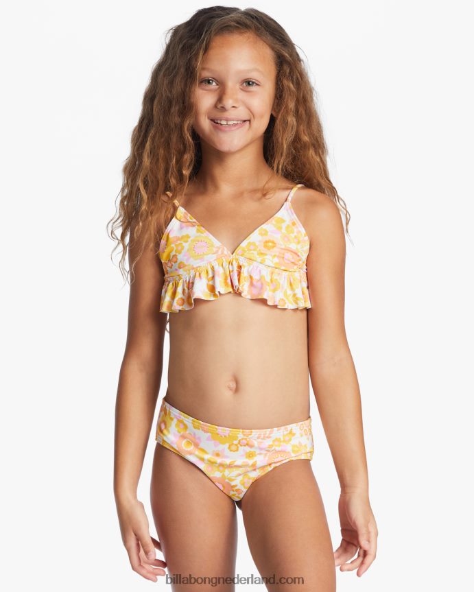Billabong meisjes Wildflower tweedelige bikiniset met ruchesmulti 4D20H2647