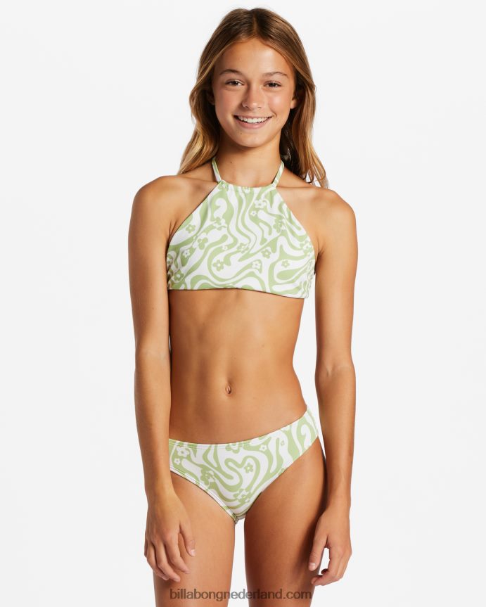 Billabong meisjes bloemen in de zee tweedelige omkeerbare bikinisetwilg 4D20H2665