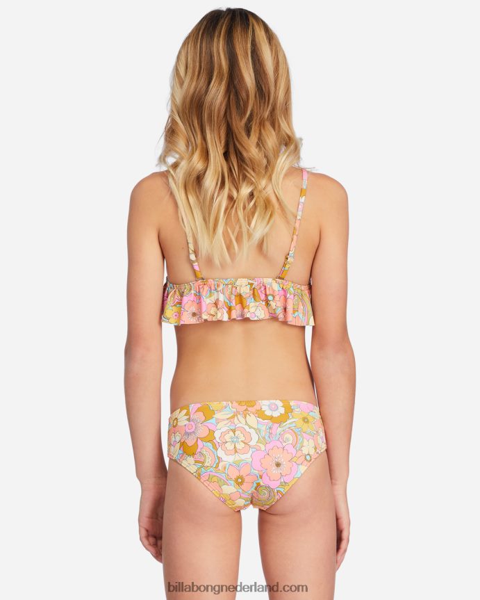 Billabong meisjes is ze geen mooie driehoekige bikiniset met ruchesmulti 4D20H2722