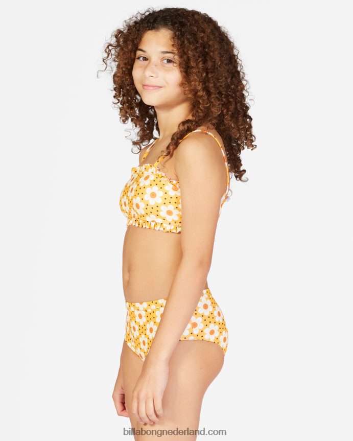 Billabong meisjes kan niet wachten bandeau bikini setmulti 4D20H2780