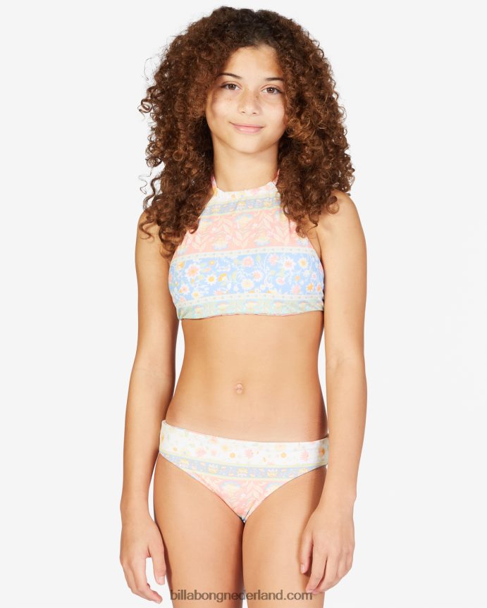 Billabong meisjes mini mystieke hoogsluitende omkeerbare bikinisetmulti 4D20H2742