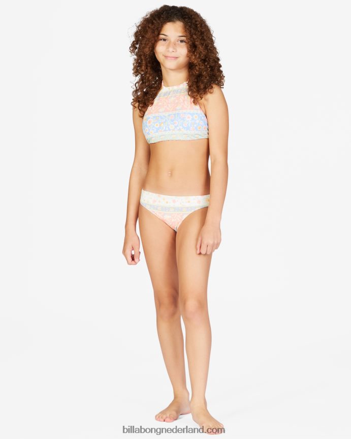 Billabong meisjes mini mystieke hoogsluitende omkeerbare bikinisetmulti 4D20H2742