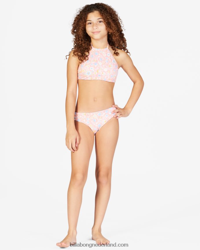 Billabong meisjes mini mystieke hoogsluitende omkeerbare bikinisetmulti 4D20H2742