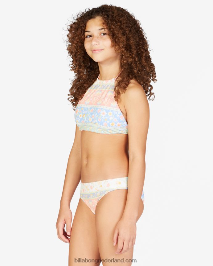 Billabong meisjes mini mystieke hoogsluitende omkeerbare bikinisetmulti 4D20H2742
