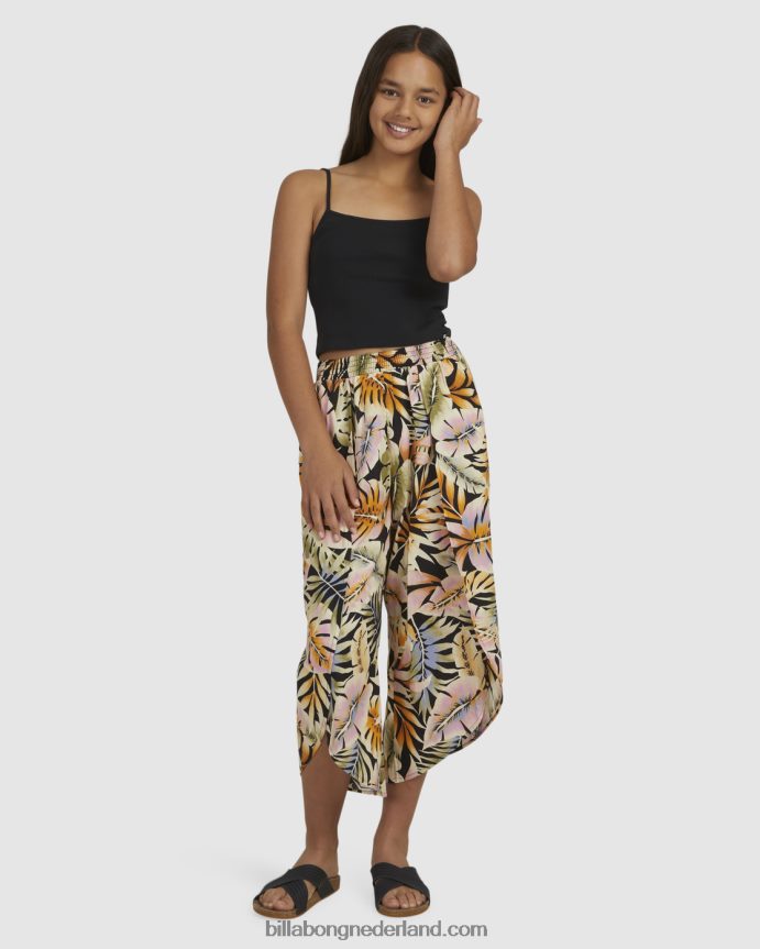 Billabong meisjes ansichtkaarten elastische taille broekmulti 4D20H2776