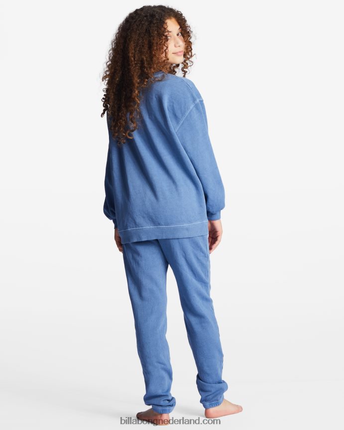 Billabong meisjes golvende joggingbroek met hoge taille makengemiddelde wijnoogst 4D20H2792