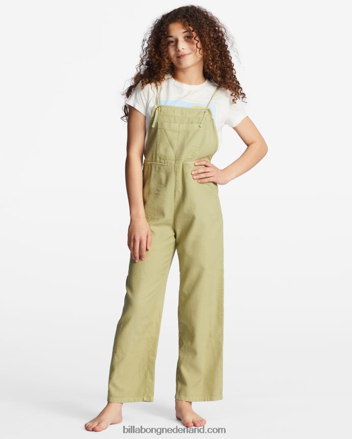 Billabong meisjes wilde lengtes jr overallsavocado 4D20H2759