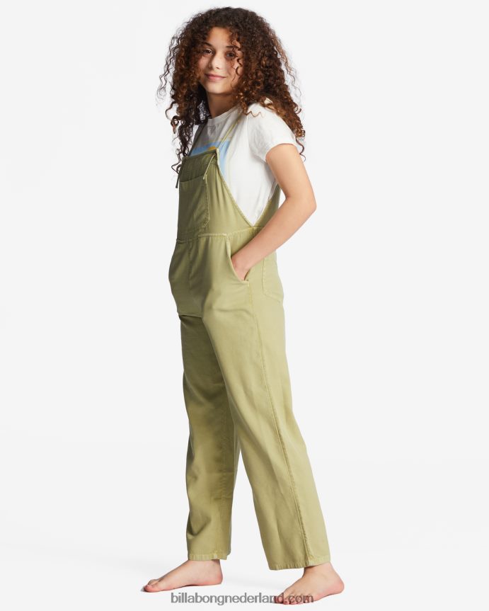 Billabong meisjes wilde lengtes jr overallsavocado 4D20H2759