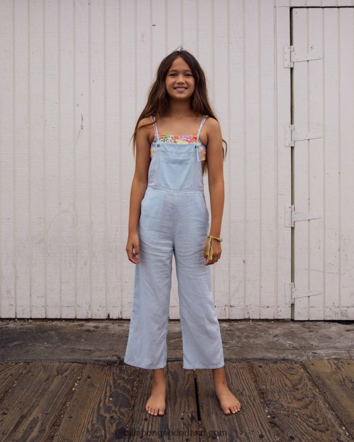 Billabong meisjes wilde lengtes jr overallslichte chambray 4D20H2678