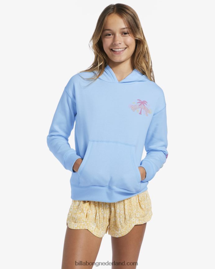 Billabong meisjes 4-16 vrolijke kleine ding hoodiezangvogel blauw 4D20H2713