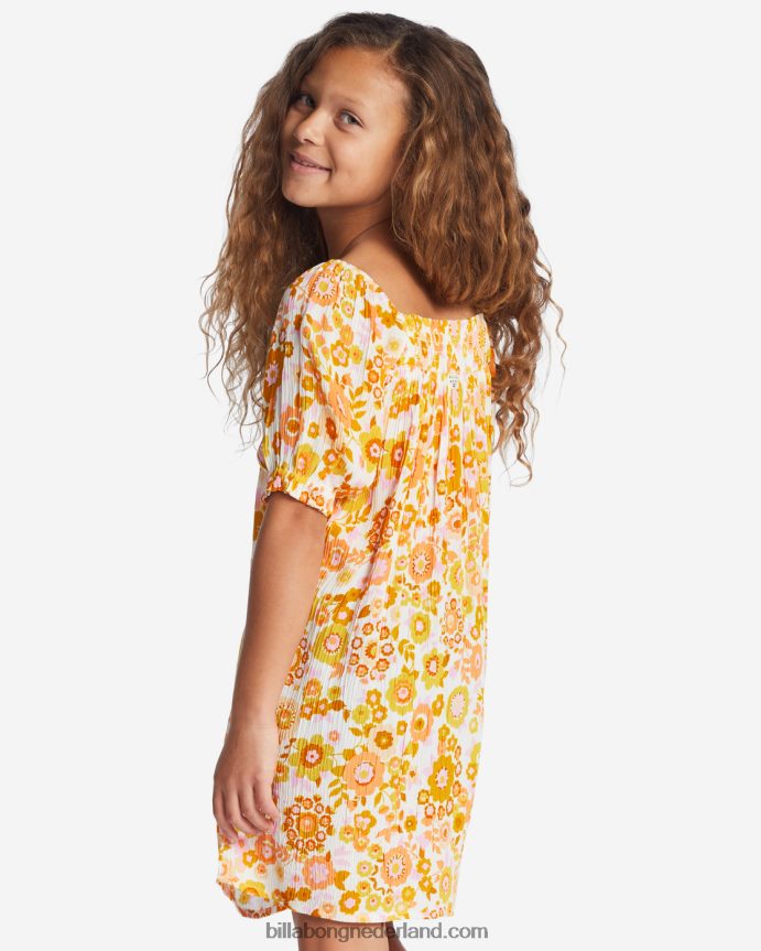 Billabong meisjes feelin zoete babydoll jurksinaasappelschil 4D20H2652