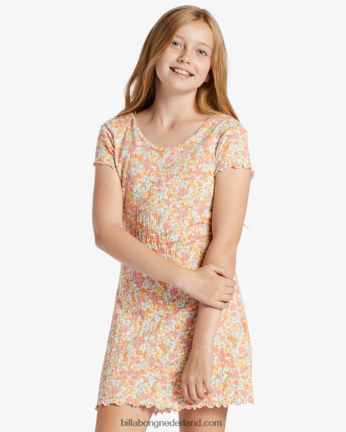 Billabong meisjes gewoon schattig t-shirt jurkjemulti 4D20H2635