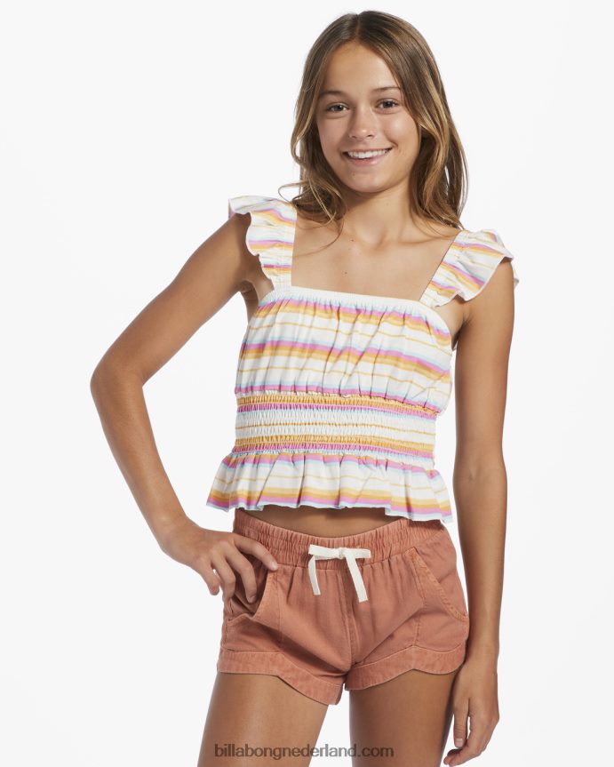 Billabong meisjes mad for you korte broek met elastische taillesteen 4D20H2767