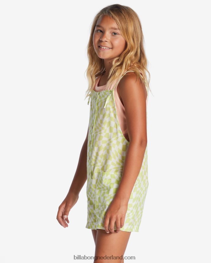 Billabong meisjes wavewatch jr rompertjelichte limoen 4D20H2752