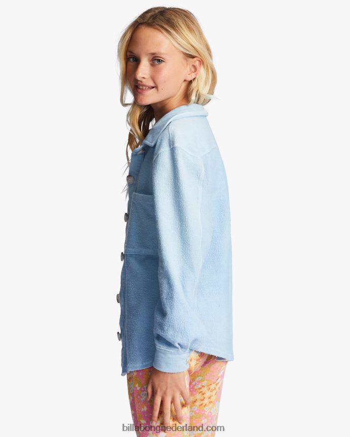 Billabong meisjes 4-16 dromerige kleuren overshirtzangvogel blauw 4D20H2736