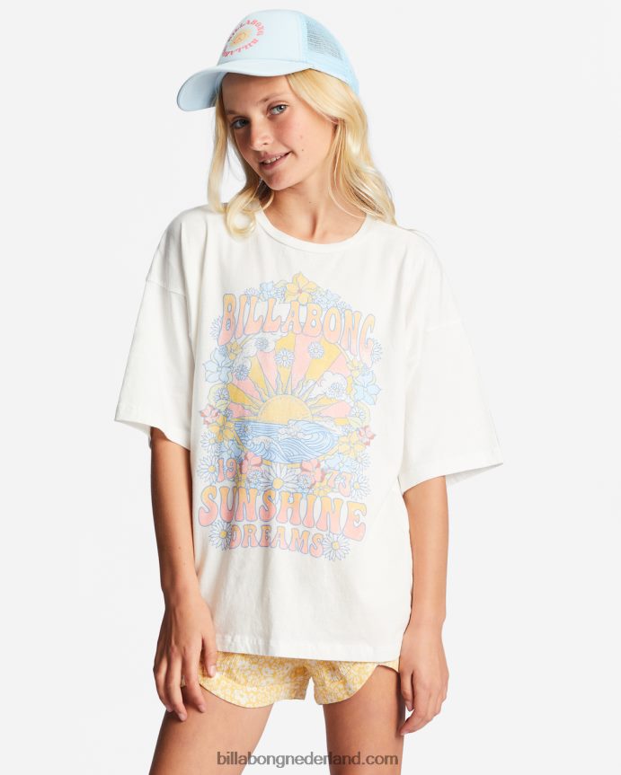 Billabong meisjes 4-16 Sunshine Dreams oversized T-shirtzout kristal 4D20H2745