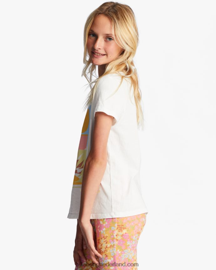 Billabong meisjes 4-16 california trip oversized t-shirtzout kristal 4D20H2689