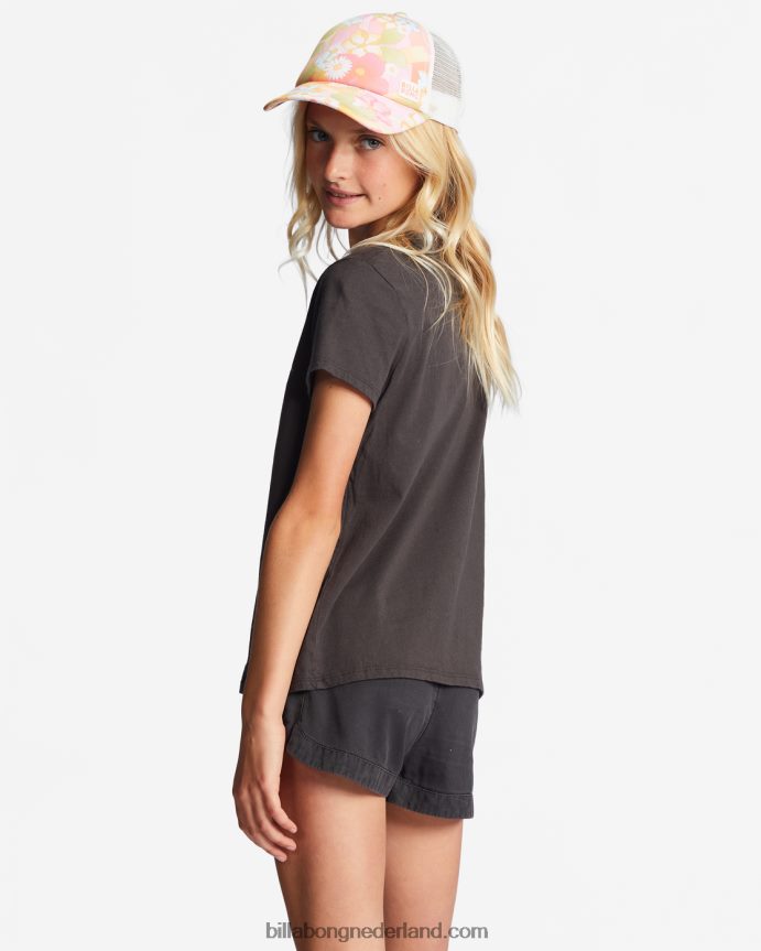 Billabong meisjes 4-16 oversized T-shirtuit zwart 4D20H2769