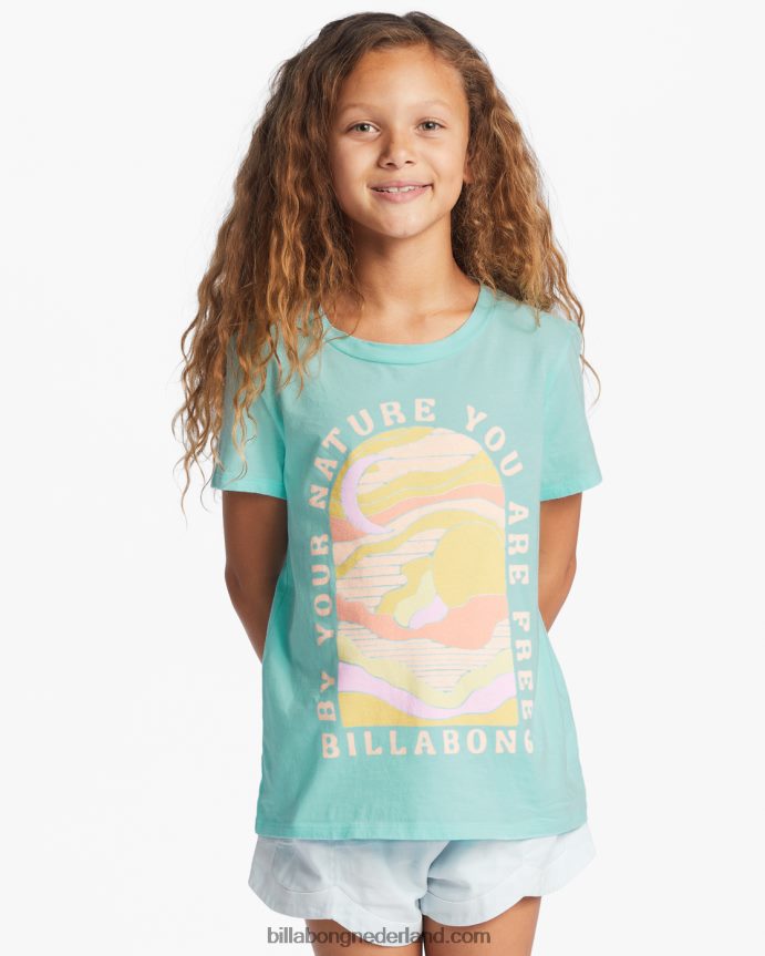 Billabong meisjes Nature's Way oversized T-shirtzeeschuim 4D20H2667