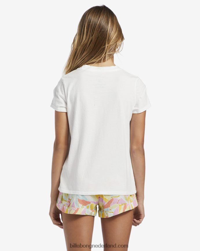 Billabong meisjes hallo zomer oversized t-shirtzout kristal 4D20H2670