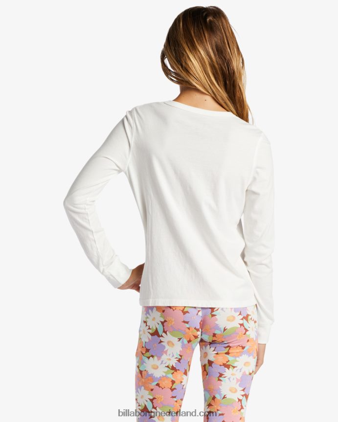 Billabong meisjes liefde bloeit t-shirtzout kristal 4D20H2639