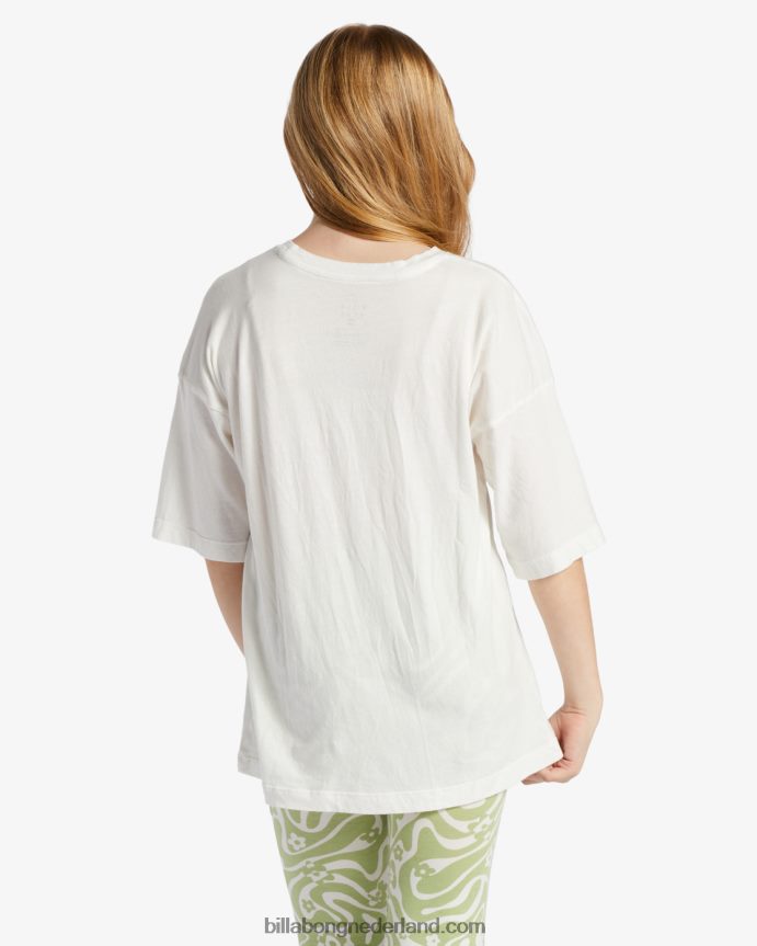 Billabong meisjes onder de handpalmen t-shirtzout kristal 4D20H2623