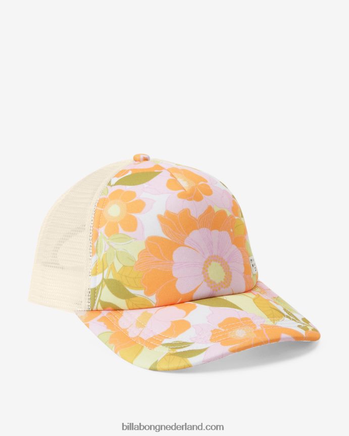 Billabong vrouwen erfenis mashup vrachtwagenchauffeurpetsinaasappelschil 4D20H2394