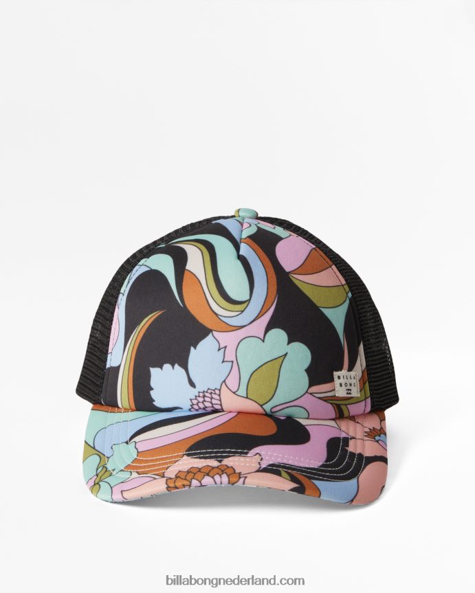 Billabong vrouwen erfenis mashup vrachtwagenchauffeurpetzwart 4D20H2389