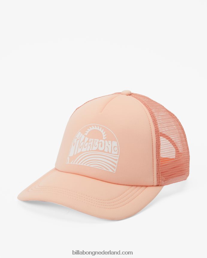 Billabong vrouwen over golven trucker petzacht en perzikachtig 4D20H2488