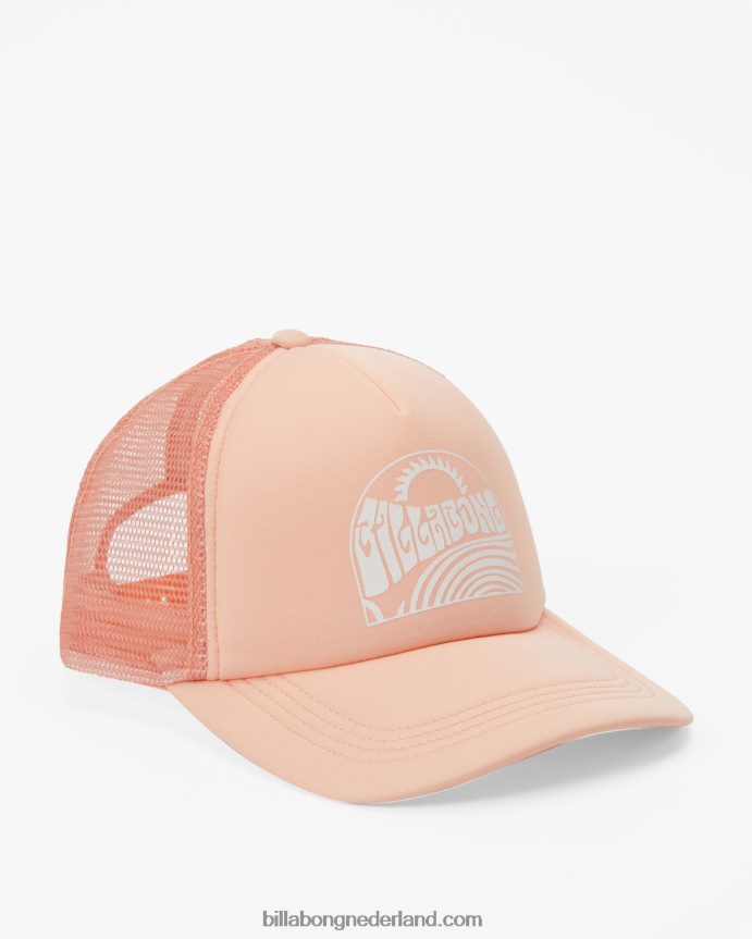 Billabong vrouwen over golven trucker petzacht en perzikachtig 4D20H2488