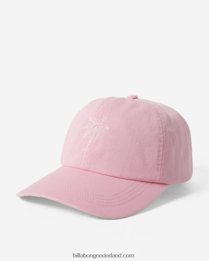 Billabong vrouwen vader cap strapback hoedlichtroze paden 4D20H2406