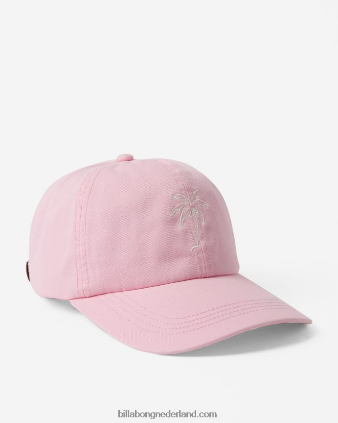 Billabong vrouwen vader cap strapback hoedlichtroze paden 4D20H2406