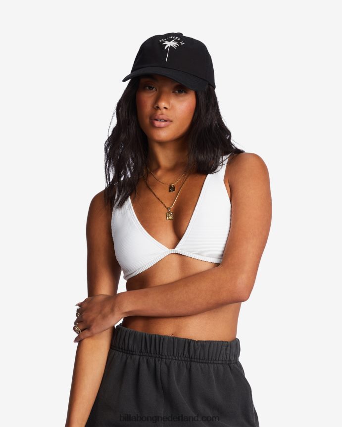 Billabong vrouwen vader cap strapback hoedzwarte kiezelsteen 4D20H2467