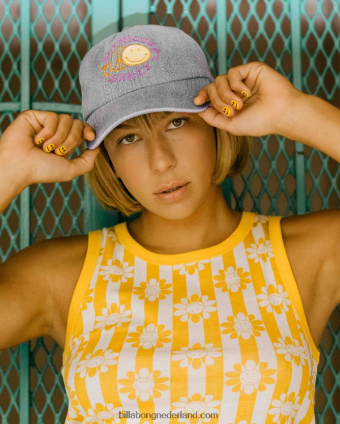 vrouwen billabong x smiley papa hoedsmiley wassen 4D20H2469