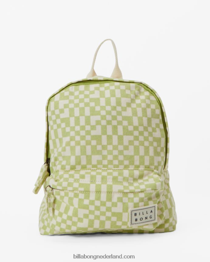 Billabong vrouwen mini mama canvas rugzaklichte limoen 4D20H2403