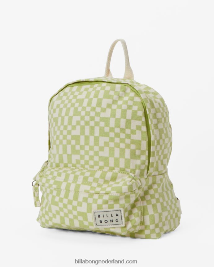 Billabong vrouwen mini mama canvas rugzaklichte limoen 4D20H2403