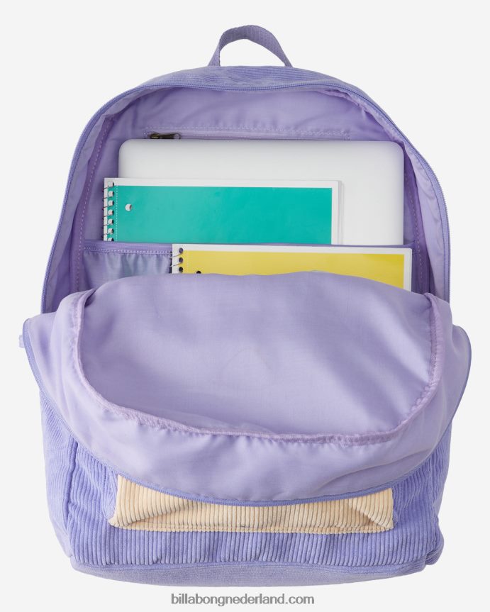 Billabong vrouwen scholen uit corduroy rugzakuit het niets 4D20H2439