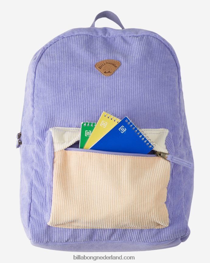 Billabong vrouwen scholen uit corduroy rugzakuit het niets 4D20H2439