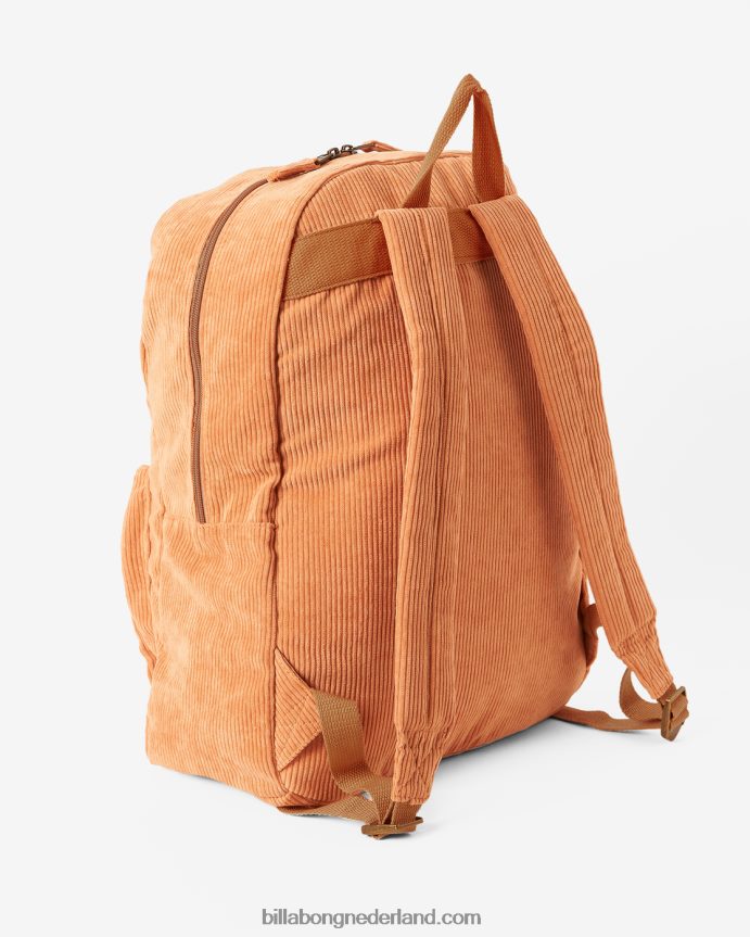 Billabong vrouwen scholen uit corduroy rugzakwoestijn klei 4D20H2417