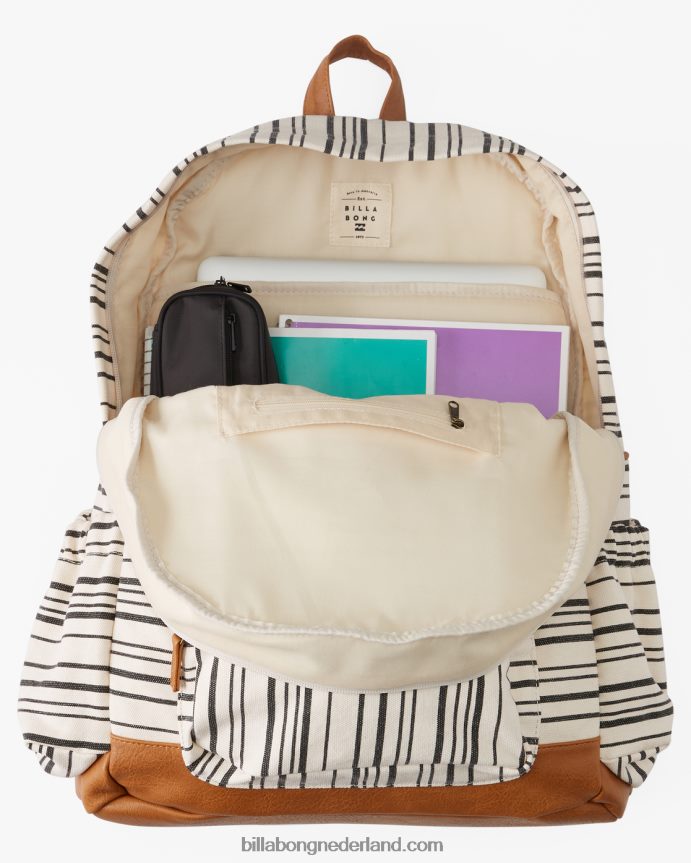 Billabong vrouwen thuis buitenland canvas rugzakzwarte kiezelsteen 4D20H2427