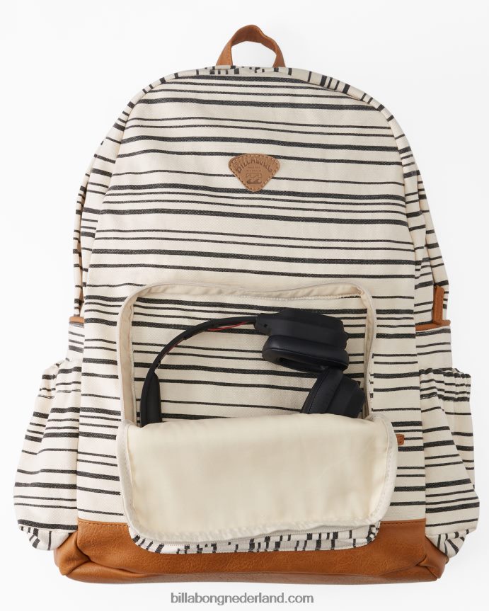 Billabong vrouwen thuis buitenland canvas rugzakzwarte kiezelsteen 4D20H2427