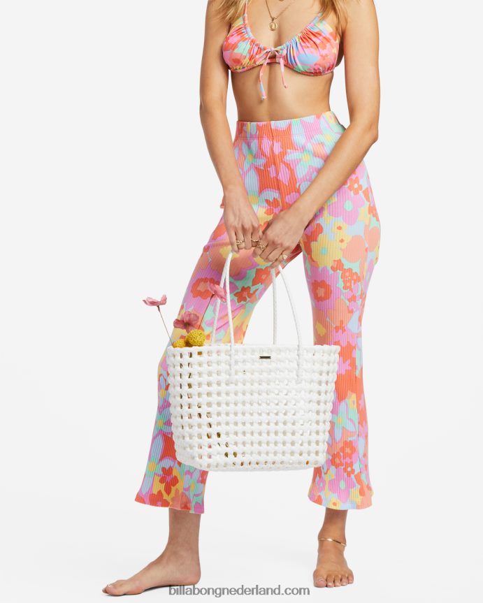 Billabong vrouwen draagtas aan de heldere kantzout kristal 4D20H2395