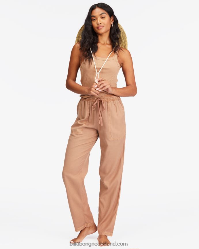 Billabong vrouwen Beachy scherpe geweven broekmooie stopverf 4D20H2826