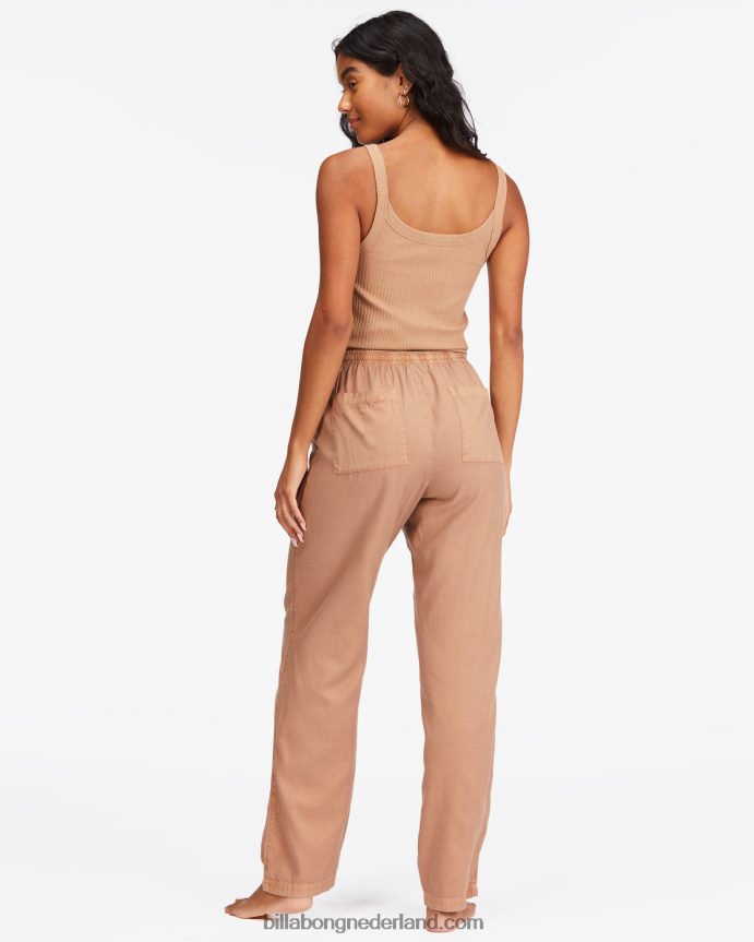 Billabong vrouwen Beachy scherpe geweven broekmooie stopverf 4D20H2826