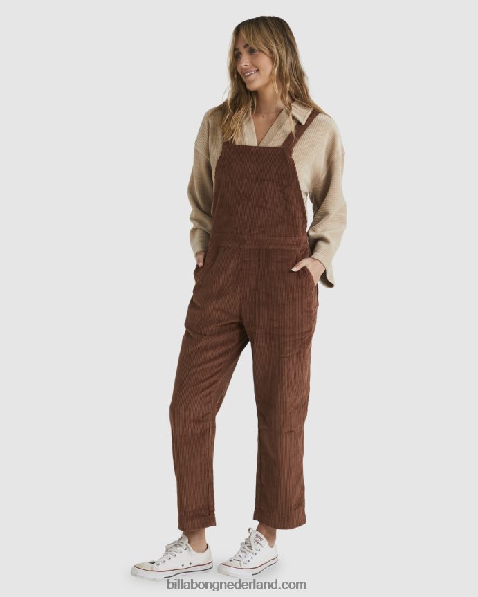 Billabong vrouwen dus opgestookte overalldonkere choco 4D20H1874