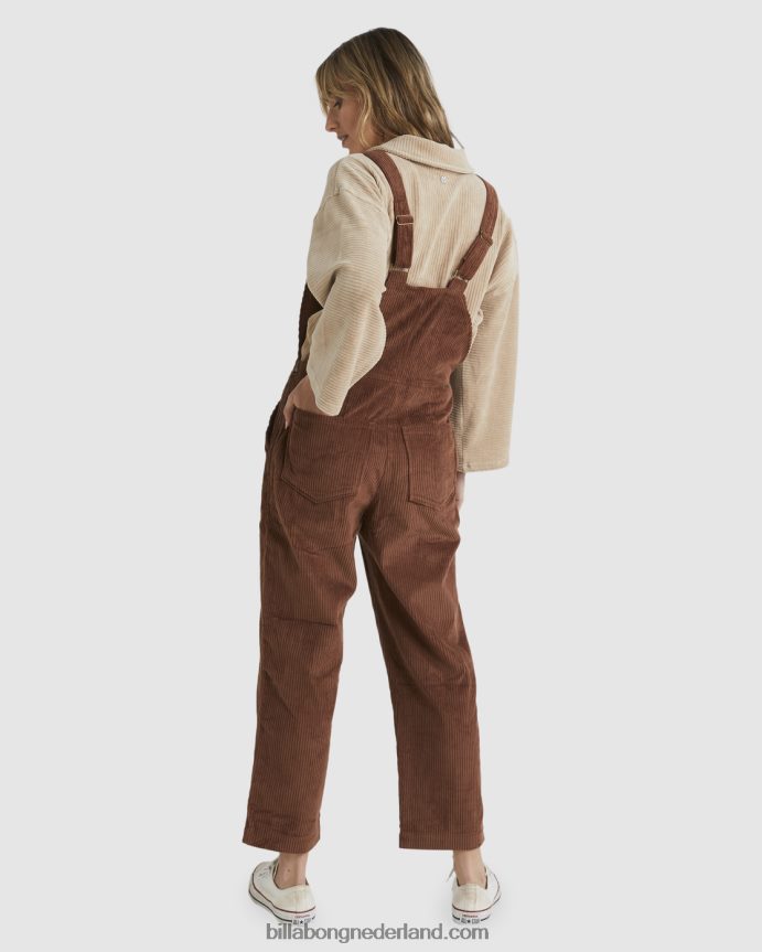 Billabong vrouwen dus opgestookte overalldonkere choco 4D20H1874