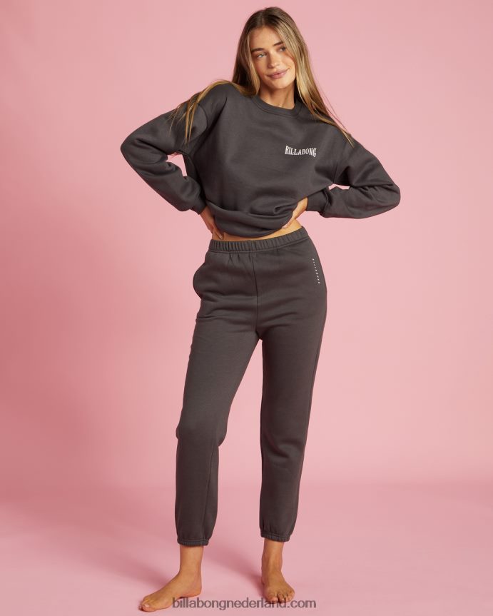 Billabong vrouwen eindeloze vibe joggingbroek met hoge tailleuit zwart 4D20H2219