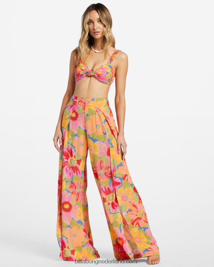 Billabong vrouwen gesplitste bloemenbroekmulti 4D20H1822