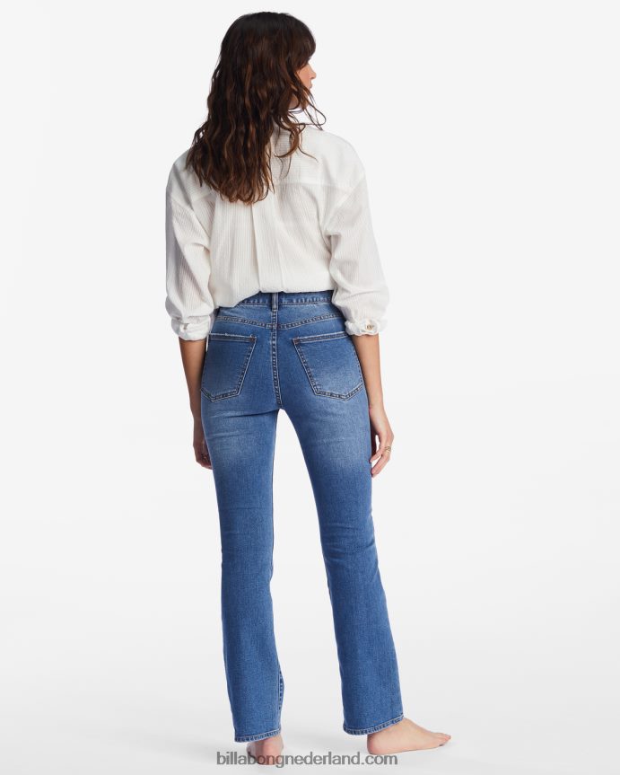 Billabong vrouwen koop een rechte jeansecht blauw 4D20H2161